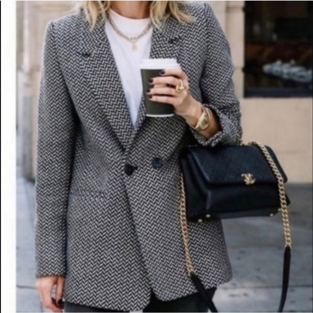 NWOT Anine Bing Fishbone Blazer
